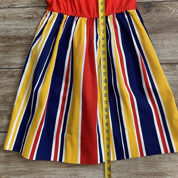 Vintage Mod Hippie Swirl Sleeveless Dress - Picture 7 of 11